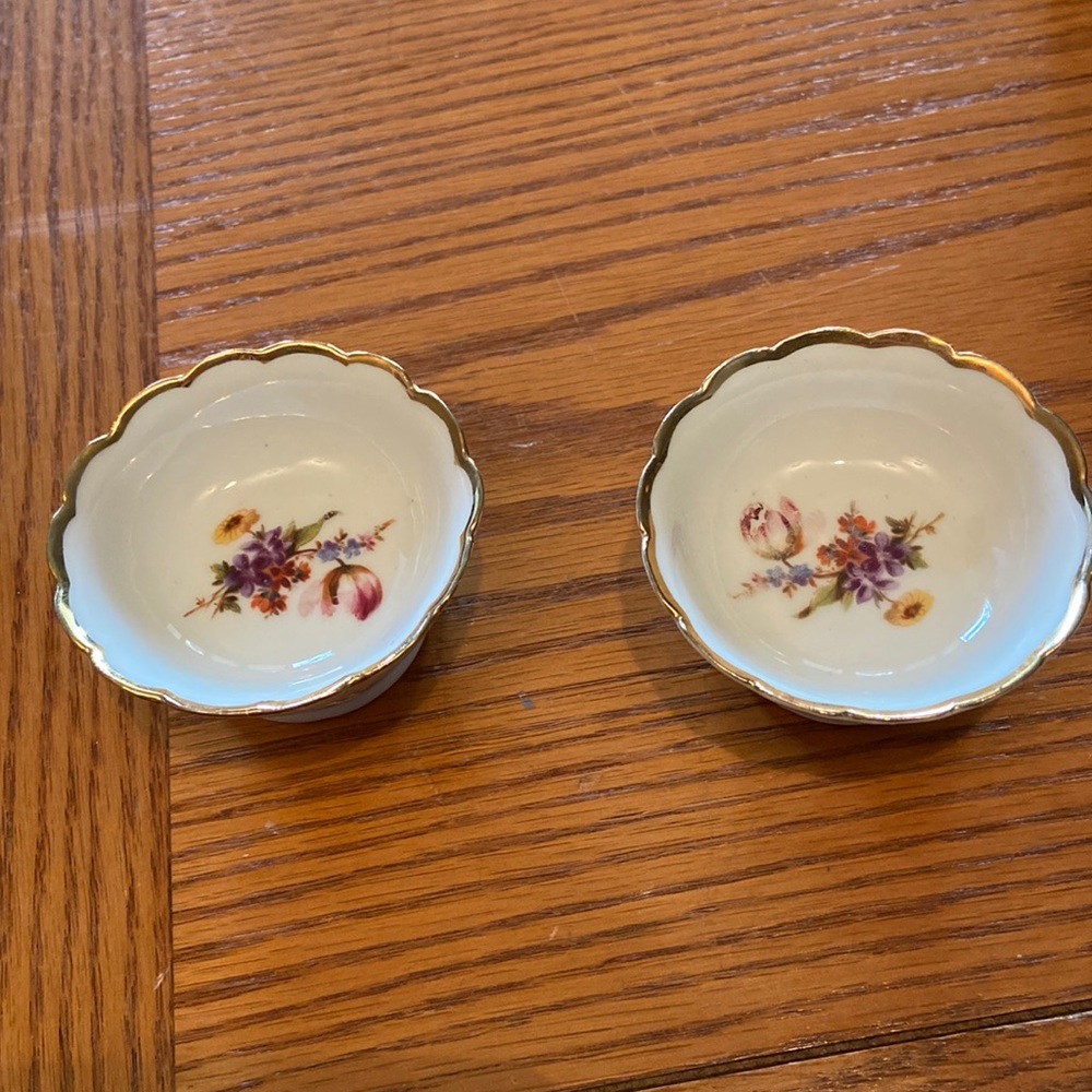 Erphila vintage nut dishes